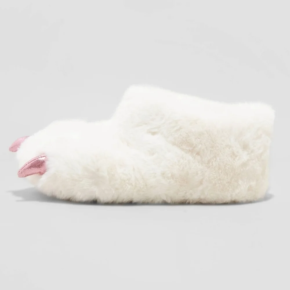 Slippers 👣CAT & JACK White Riya Claw Slippers medium 2/3